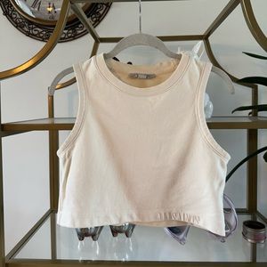 All saints lila crop top